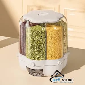 360° Rotating Rice Barrel