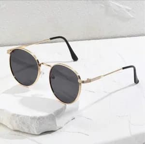 Retro Thin Metal Round Fashion Glasses