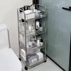 4-Layer Movable Kitchen Storage Rack/Shelf
