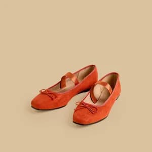 MAX plain bow ballerina with elastic strap