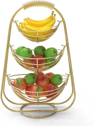 3 Layer Stainless Steel Fruit Basket