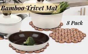 Eco-Friendly Bamboo Trivet Mat