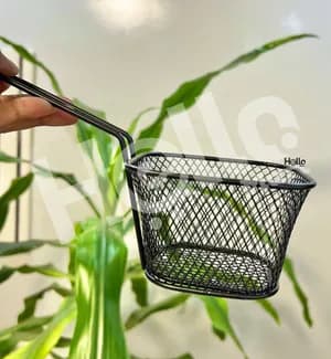 Black Chips Serving Basket