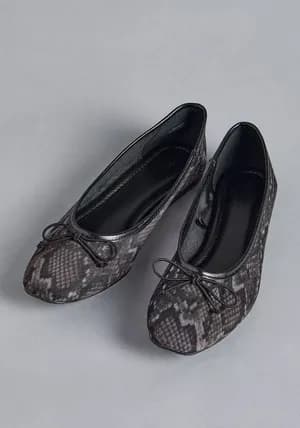 MAX slip on mesh bow ballerina