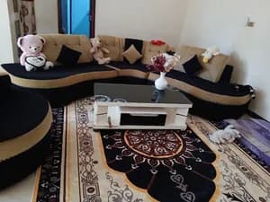 L-Shape Sofa with Table