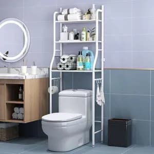 WC Toilet and Washing Machine Rack
