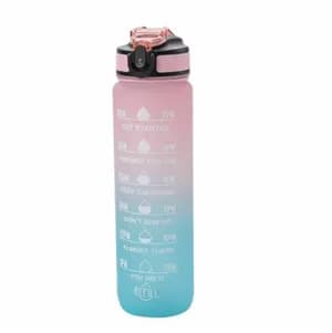 900ML Motivational Water Bottle with Straw