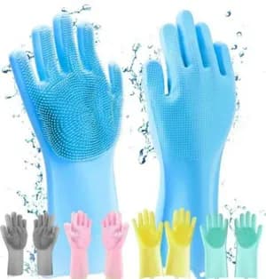 2pcs Silicone Dish Washing Gloves