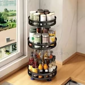 360° Rotating Kitchen Storage Rack