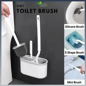 3in1 toilet brush and holder