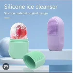 Silicone Ice Roller & Facial Cleansing Brush