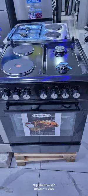 National 60cm 2 Gas 2 Electric Cooker