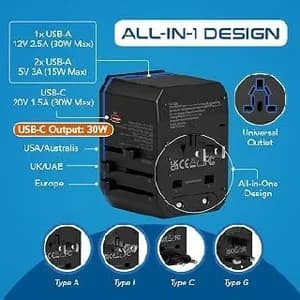 Volkano Worldwide Travel Adapter