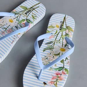 MAX floral print flip flops