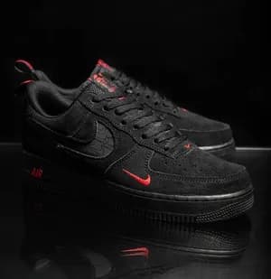 Nike Air Force 1 Low Black Crimson