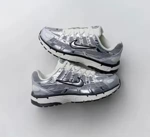 Nike P6000 Metallic Silver Sneakers