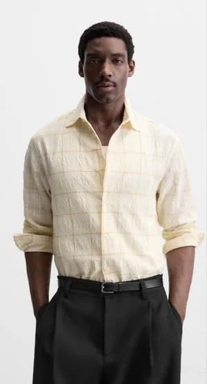 Zara Checkered Shirt Men