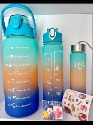 3-in-1 colorful Water Bottle