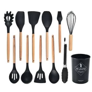 12-Piece Silicone Kitchen Spatula Set