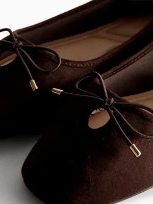 Primark wide fit keyhole ballerina flats