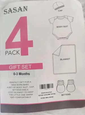 SASAN 4PACK NEW BORN BABY SET