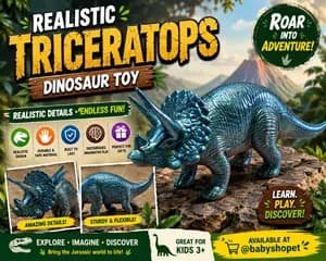 Realistic Triceratops Dinosaur Toy