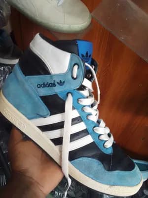 Adidas Leather High-Top Shoes Size 44.5