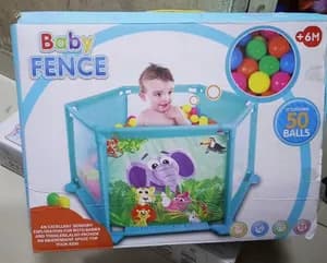 Baby fence with 50 balls