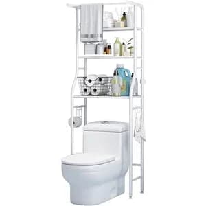 Over Toilet WC Rack 3 Tier Metal Shelf