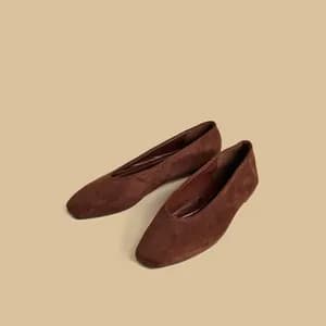 MAX Brown Slip On Ballerina