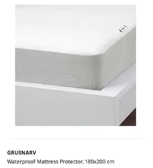 IKEA Waterproof Mattress Protector 180x200 cm