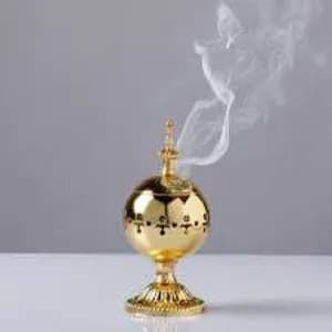 Gold Incense Burner Mabkhara