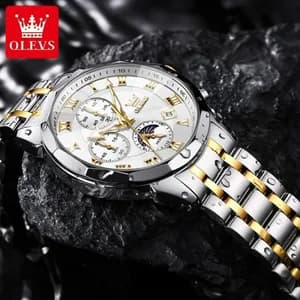 Olevs Stainless Steel Waterproof Watch