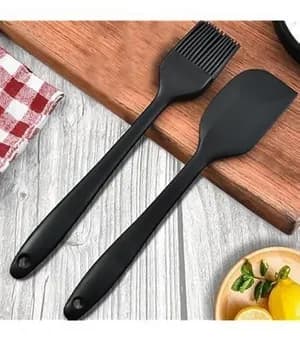 Heat Resistant Brush and Spatula Set