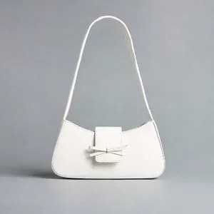 MAX bow detail shoulder bag with flap closure