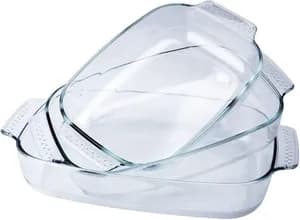 Tempered glass bakeware set 3pcs