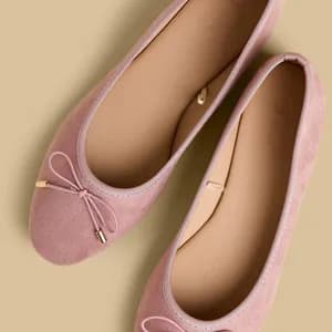MAX slip on bow ballerina flat