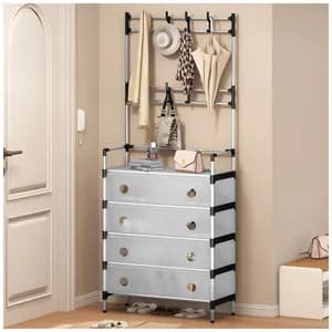 Storage rack 4 tier shoe cabinet