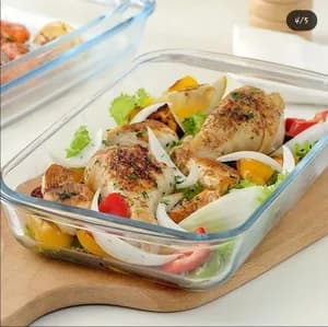 Tempered glass bakeware set 3pcs
