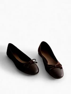 Primark panelled bow ballerina flat