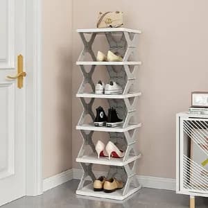 Six-Layer Folding Shoe Rack