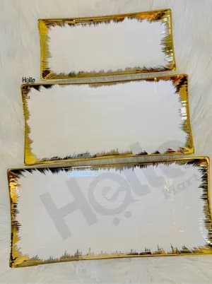 Ceramic Serving Trays Set of 3