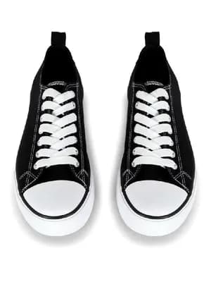 Primark white lace up sneakers