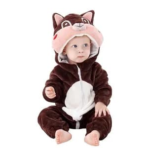 Warm 3D Cartoon Animal costumes 9 month - 3 year/100cm