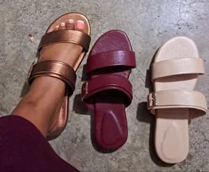 Women's Double-Strap Flat Sandals