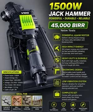 VIDO 1500W Jack Hammer
