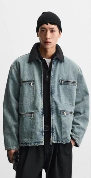 Zara Oversized Padded Heavy Jacket