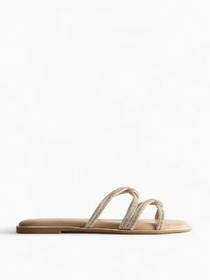 Primark Embellished Woven Sandals