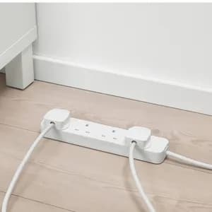 IKEA 4-Way Earthed Socket White