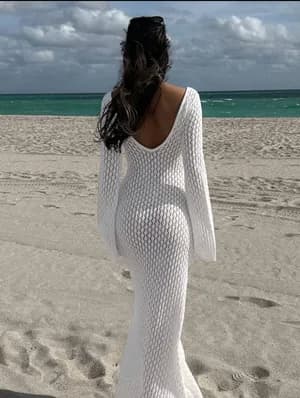 Beach vacation swing suit covere